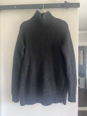 Lululemon Black Knit Mock Neck Sweater